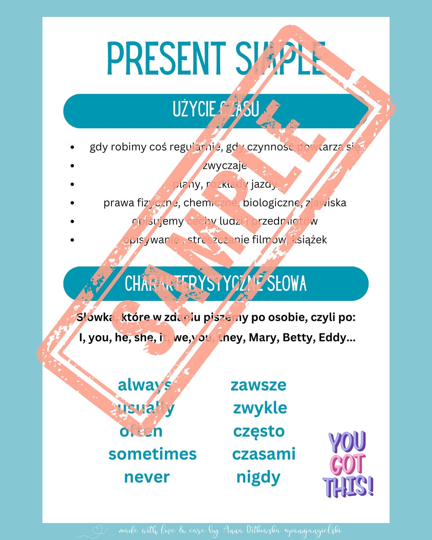 Present Simple e-book