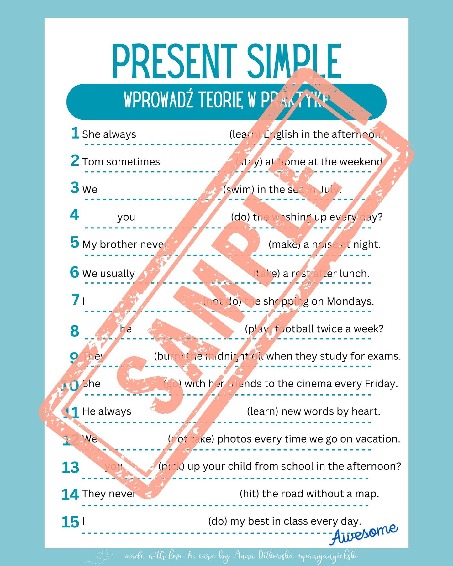 Present Simple e-book