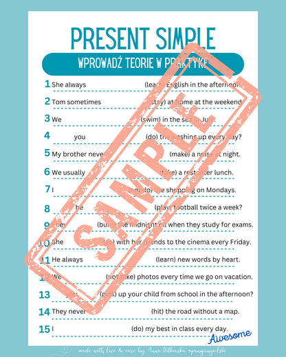 Present Simple e-book